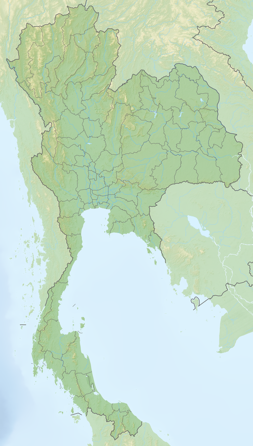 Reliefkarte von Thailand