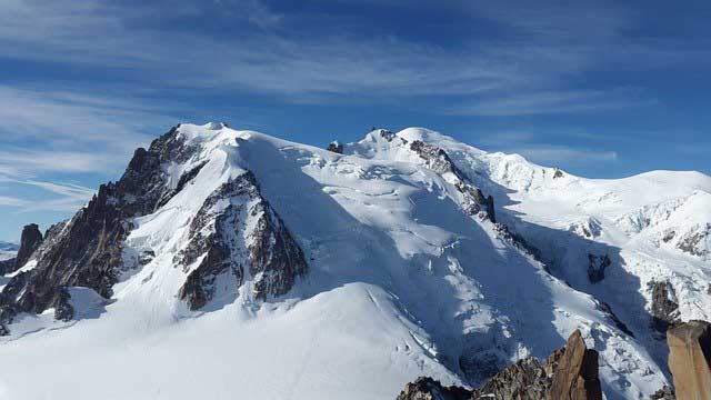 Mont Blanc - der höchste Berg in Italien