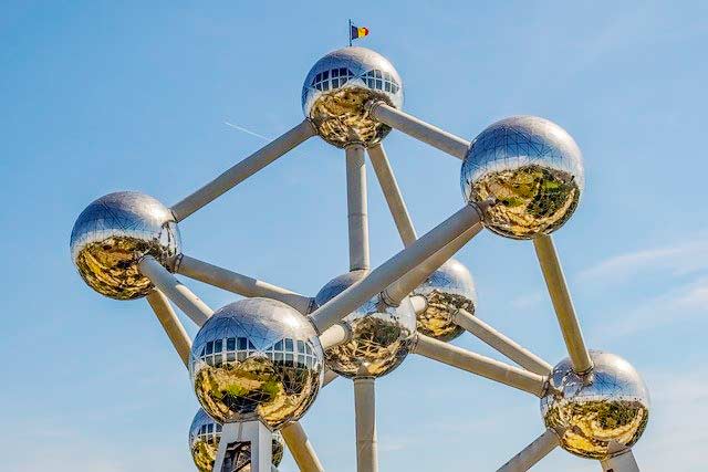 Belgien mit dem Atomium in Brüssel