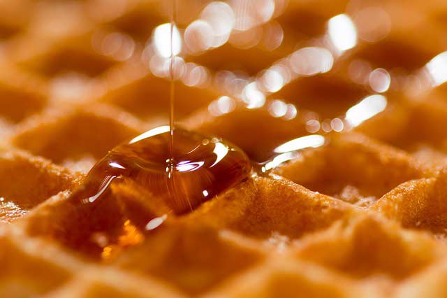 Belgische Waffel mit Sirup