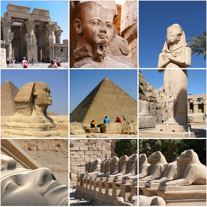 Kulturstädten der Ägypter als Reiseziele