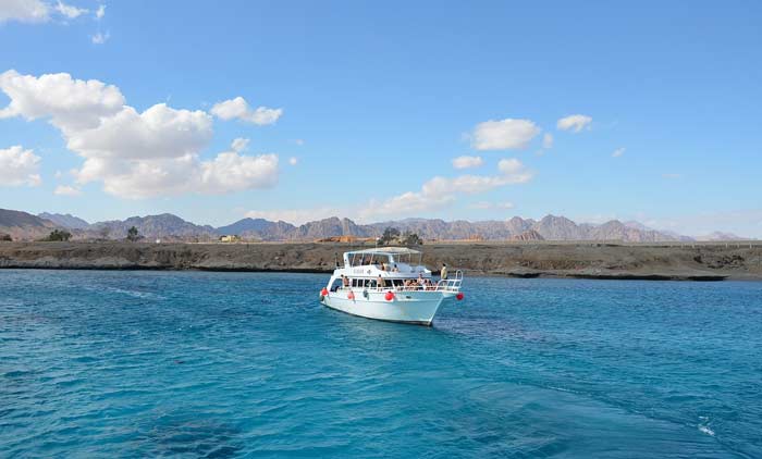 Rotes Meer mit Sinai Halbinsel