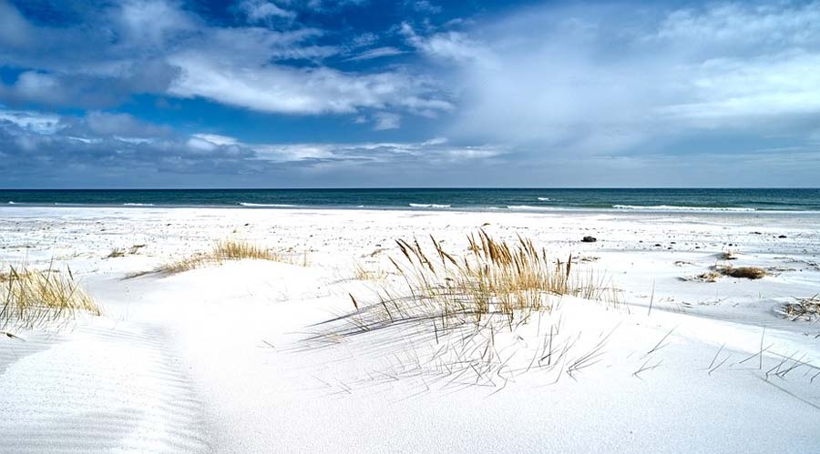 Weißer Sandstrand von Bornhold